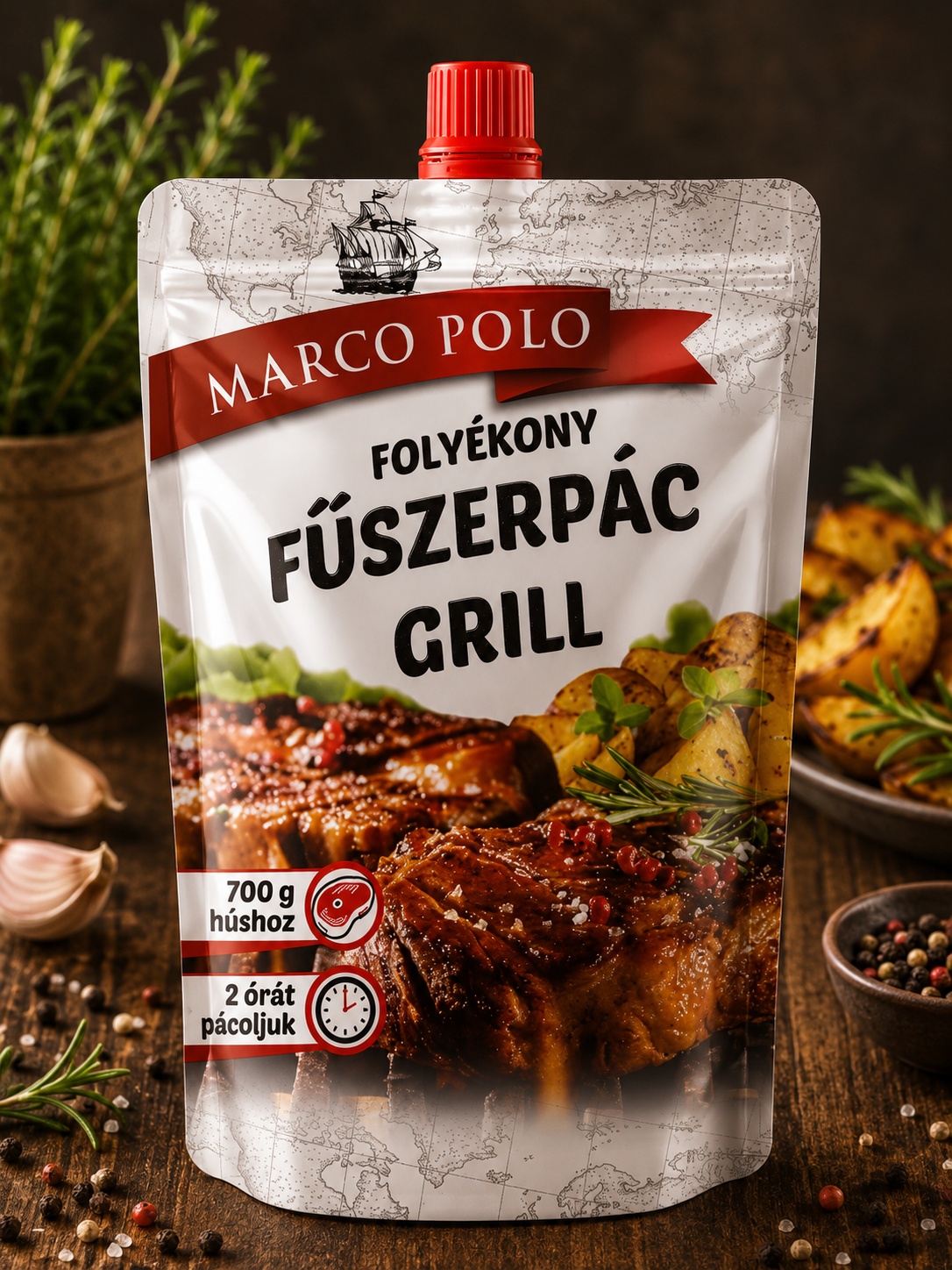 Thymos Marco Polo folyékony grill fűszerpác 90 g