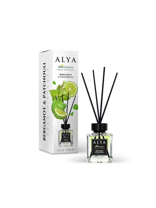 Alya Nature's Scents pálcás aroma diffúzor - Bergamot & Patchouli