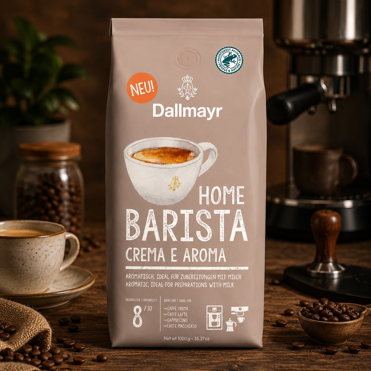 Dallmayr Home Barista Caffè Crema e Aroma 1000 g szemes kávé