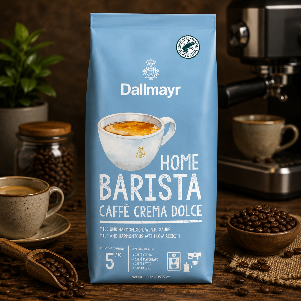 Dallmayr Home Barista Caffé Crema Dolce 1000 g szemes kávé