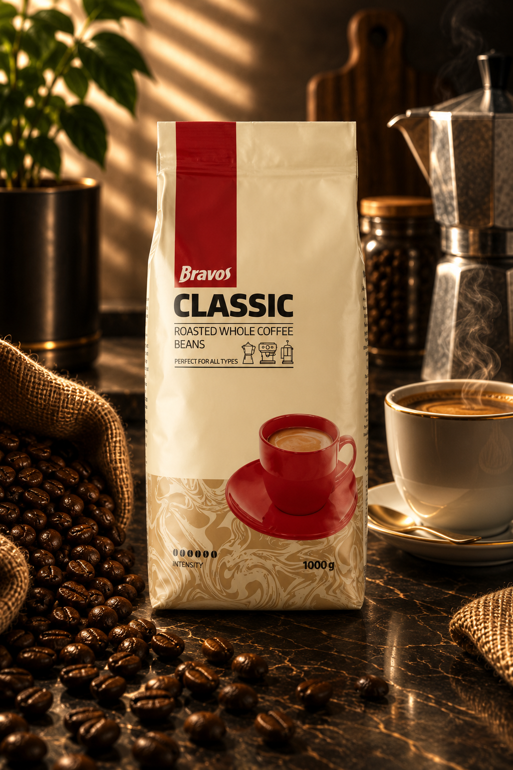 Bravos Classic szemes kávé (1 kg)