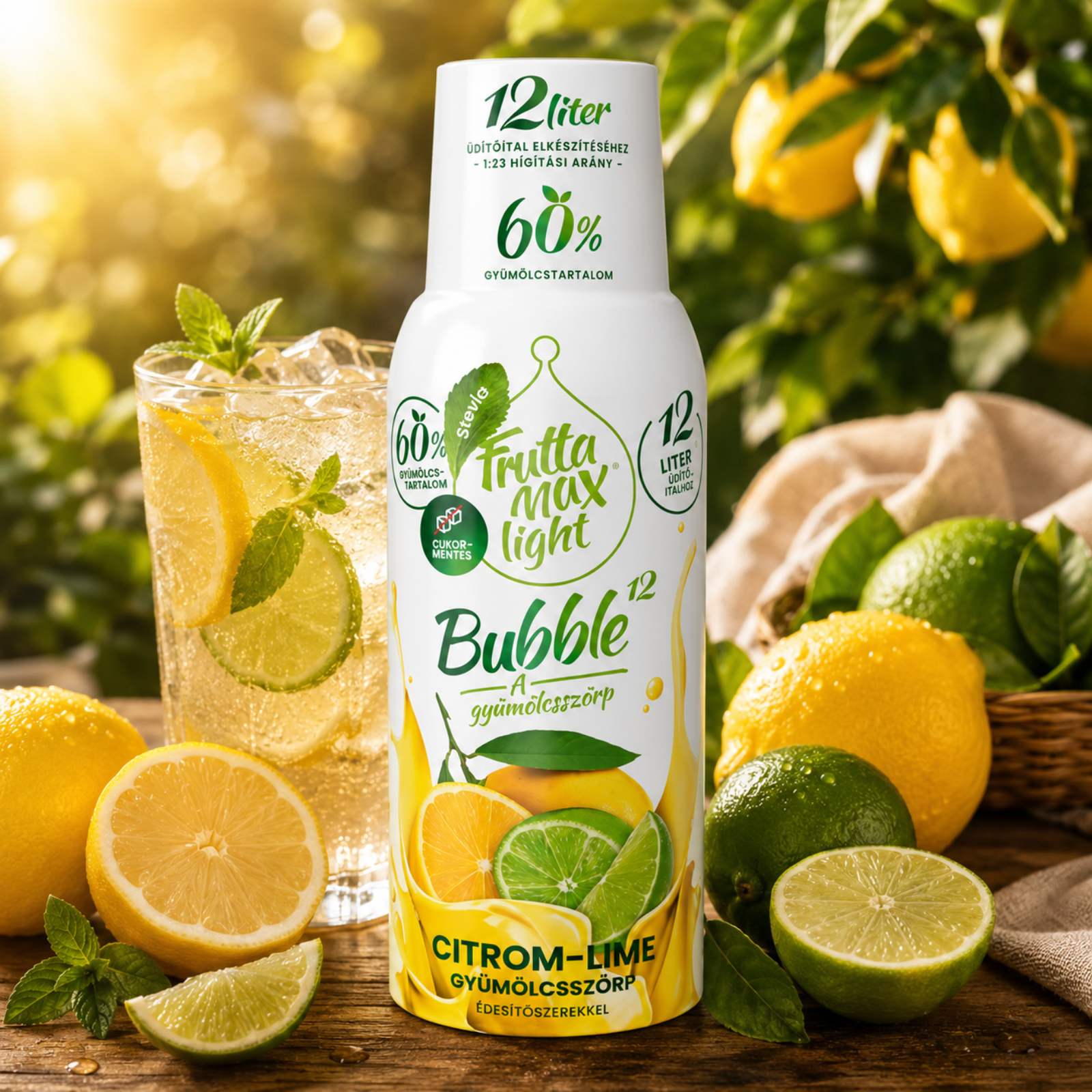 Light citrom-lime ízű gyümölcsszörp