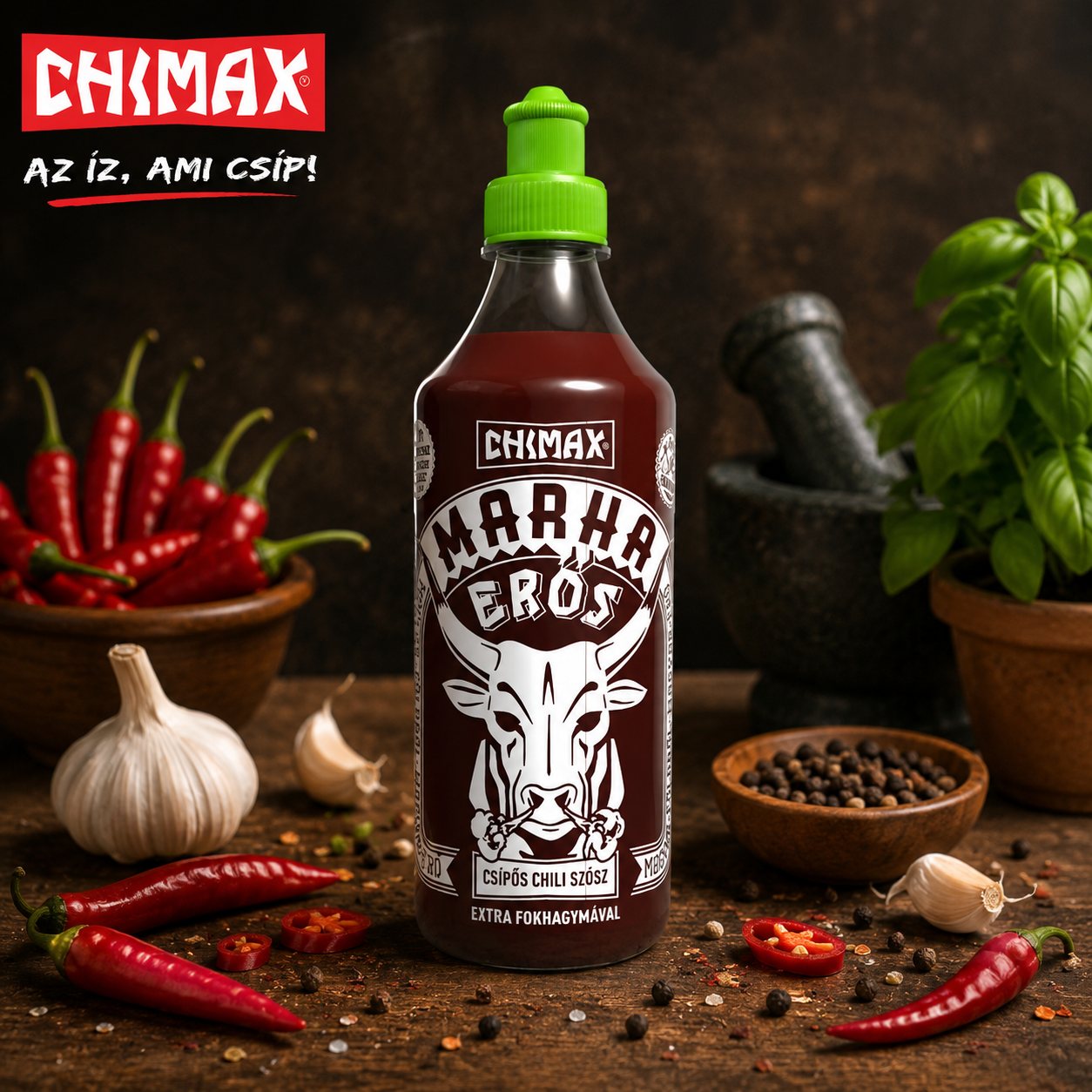 Chimax Extra fokhagymás chili szósz 500 ml