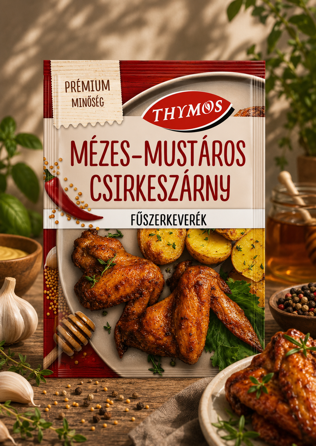 Thymos mézes-mustáros csirkeszárny fűszerkeverék 25 g