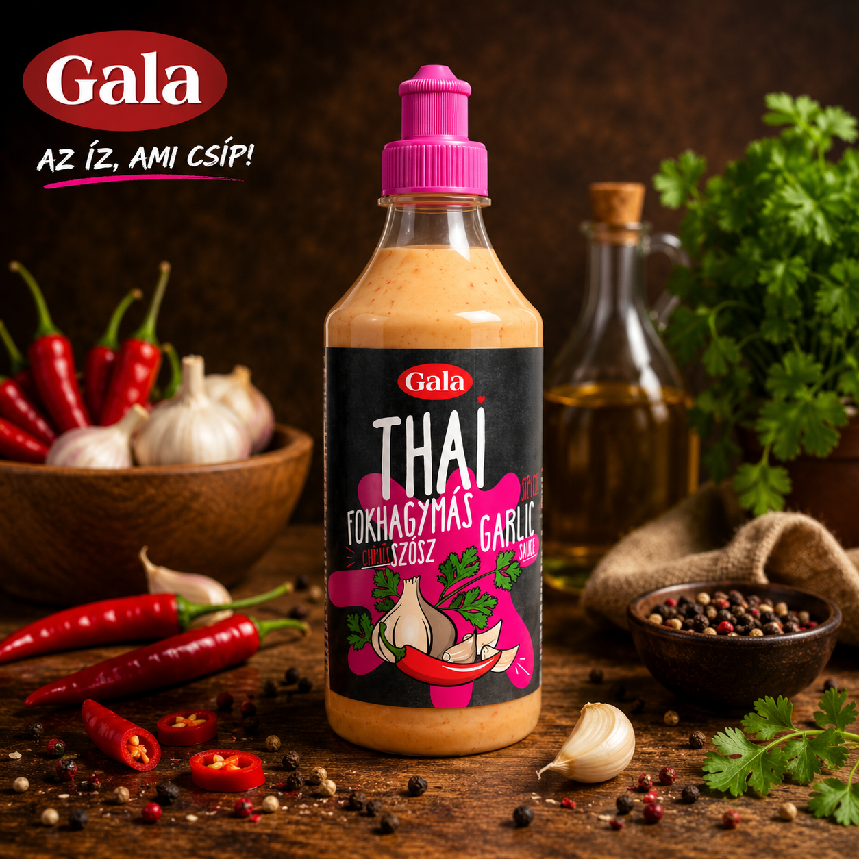 Gala thai fokhagymás szósz 500 ml