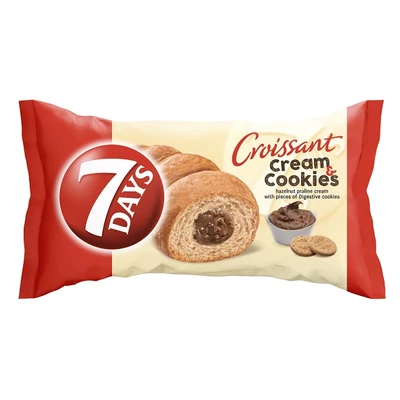 7 Days Croissant 60G Midi Mogyorókrém Keksszel