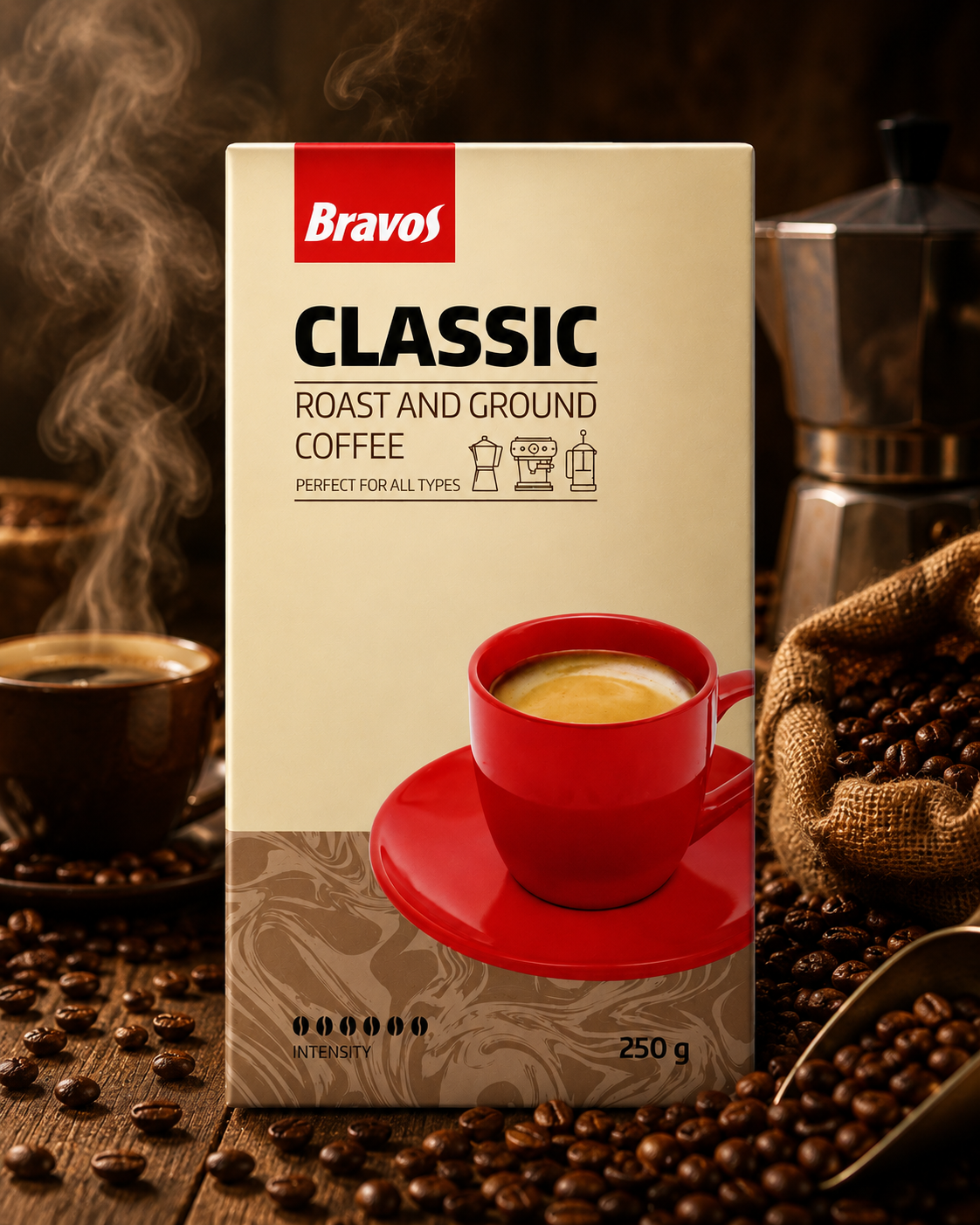 Bravos Classic őrölt kávé 250 g