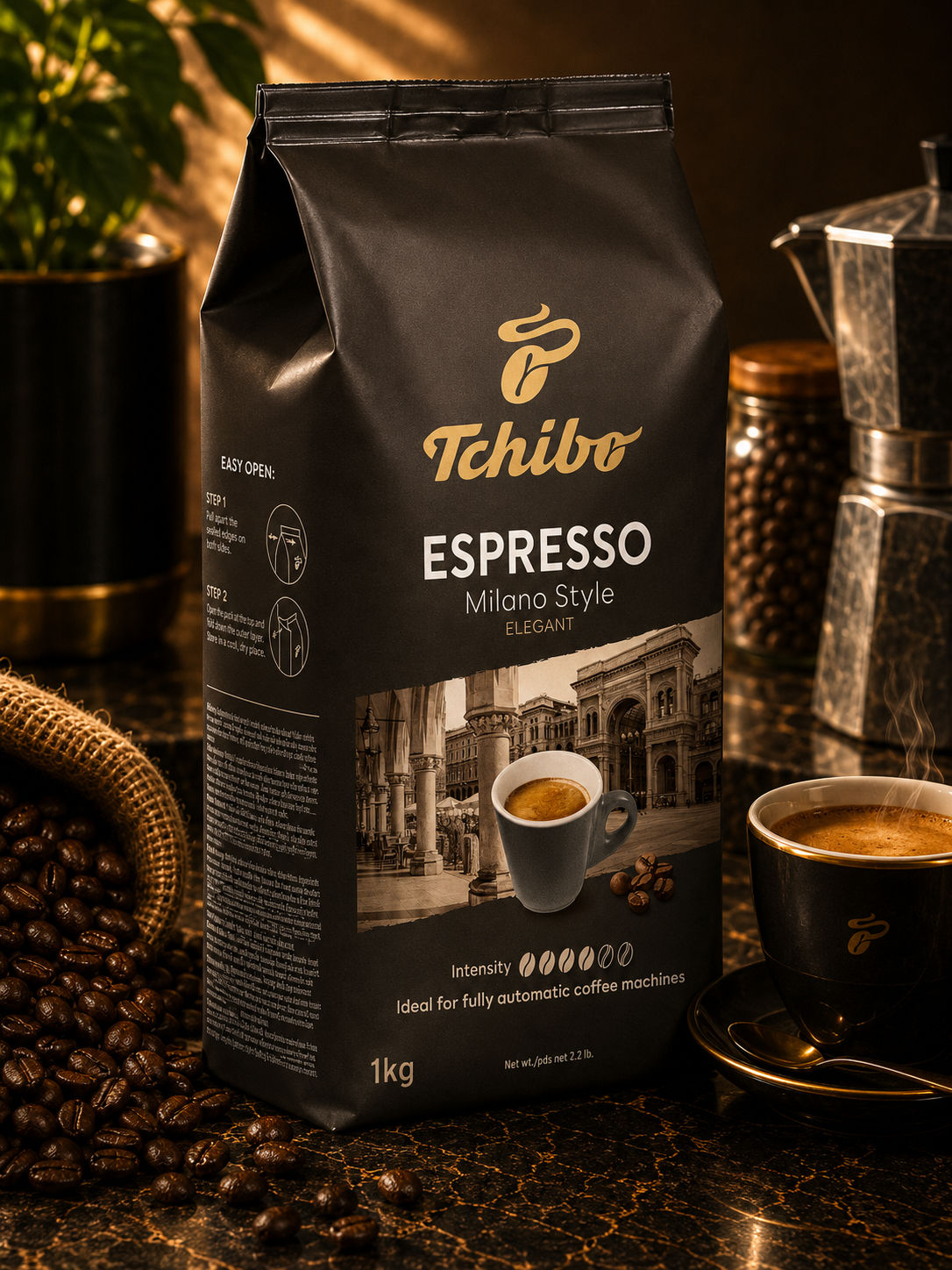 Tchibo Espresso Milano Style szemes kávé 1 kg