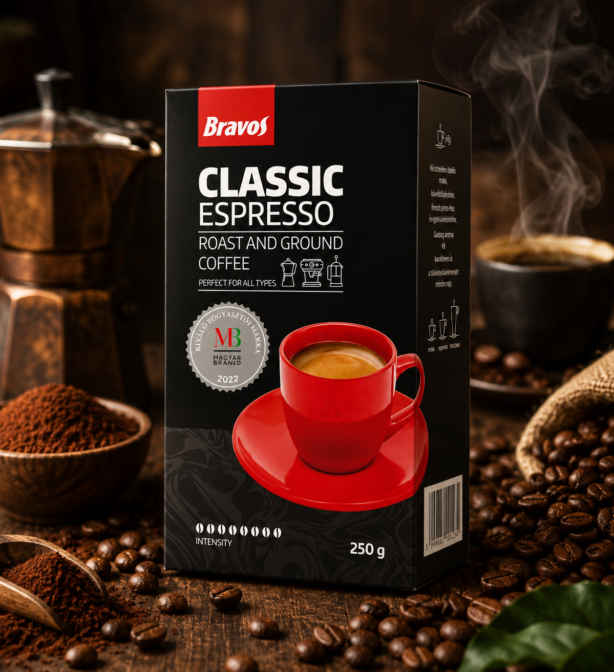 Bravos Espresso őrölt kávé 250 g