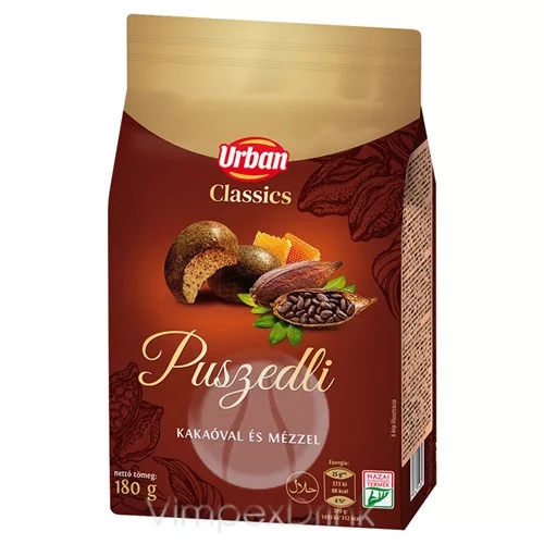 Urbán kakaós mézes jellegű puszedli 180 g