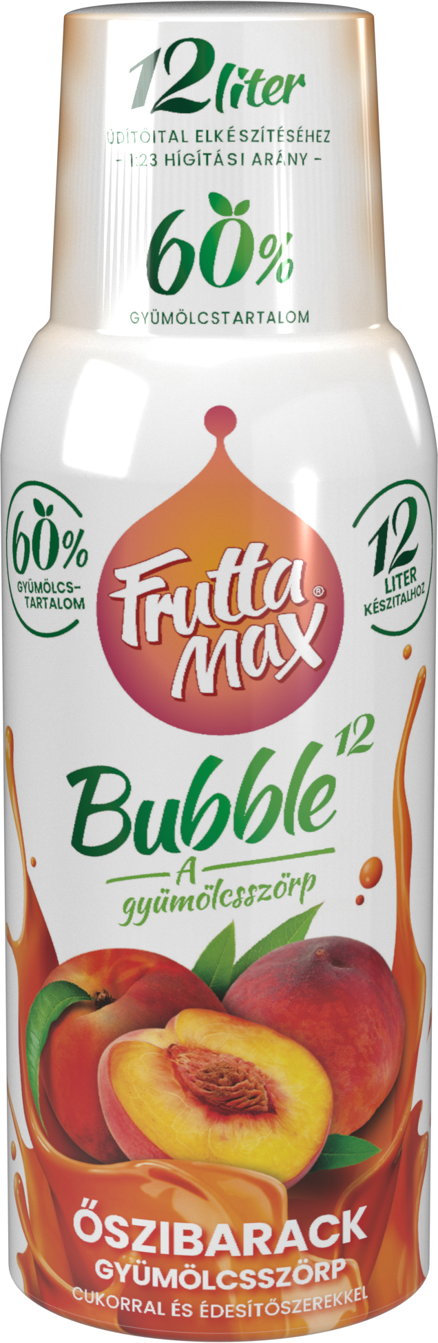 Őszibarack ízű gyümölcsszörp