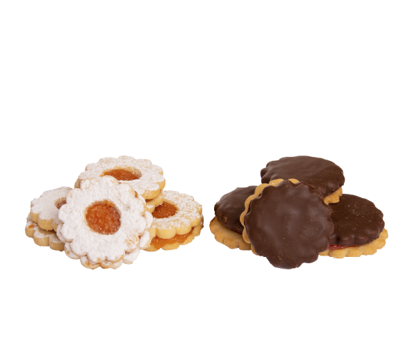 Isler linzer kajszibarack ízzel töltött, étbevonóval mártott linzertészta 300 g