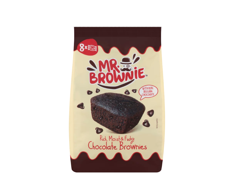 Mr. Brownie csokoládédarabos 200 g (8 × 25 g, zacskós)