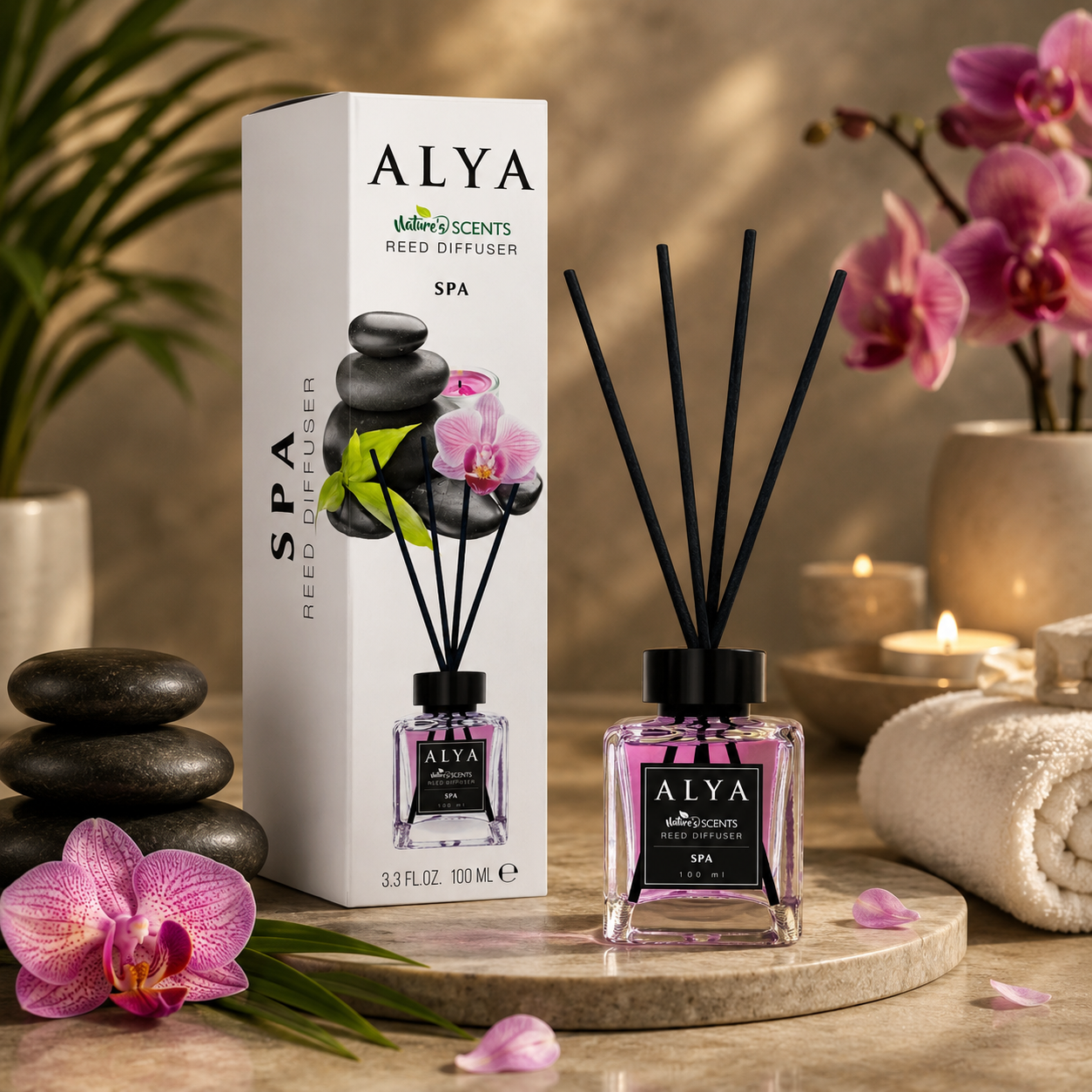 Alya Nature's Scents pálcás aroma diffúzor-Spa